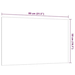 Nástěnná magnetická tabule bílá 80 x 50 cm tvrzené sklo - obrázek 6