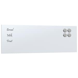 Nástěnná magnetická tabule bílá 60x20 cm Tvrzené sklo - obrázek 2
