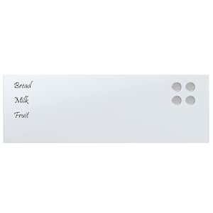 Nástěnná magnetická tabule bílá 60x20 cm Tvrzené sklo - obrázek 3