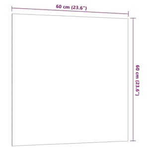 Nástěnná magnetická tabule bílá 60x60 cm Tvrzené sklo - obrázek 6