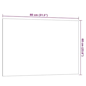 Nástěnná magnetická tabule bílá 80x60 cm Tvrzené sklo - obrázek 6