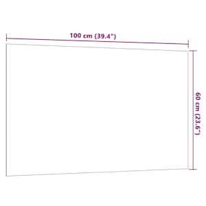Nástěnná magnetická tabule bílá 100x60 cm Tvrzené sklo - obrázek 6