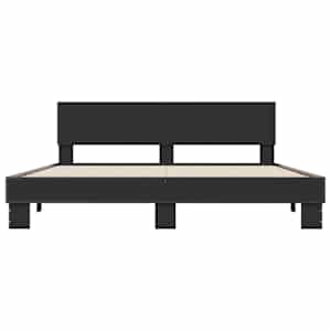 Rám postele černý 180 x 200 cm kompozitní dřevo a kov - obrázek 4