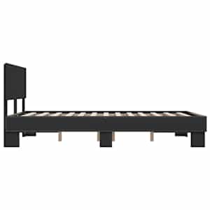 Rám postele černý 120 x 200 cm kompozitní dřevo a kov - obrázek 5