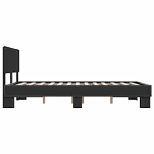 Rám postele černý 135 x 190 cm kompozitní dřevo a kov - obrázek 5
