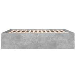 Rám postele betonově šedý 200 x 200 cm kompozitní dřevo - obrázek 5