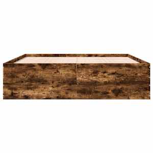 Rám postele kouřový dub 200 x 200 cm kompozitní dřevo - obrázek 4