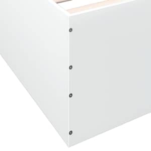 Rám postele bílý 180 x 200 cm kompozitní dřevo - obrázek 8