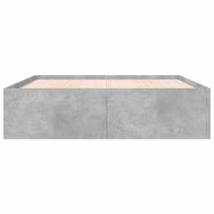 Rám postele betonově šedý 180 x 200 cm kompozitní dřevo - obrázek 4
