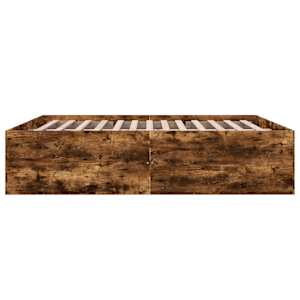Rám postele kouřový dub 180 x 200 cm kompozitní dřevo - obrázek 5