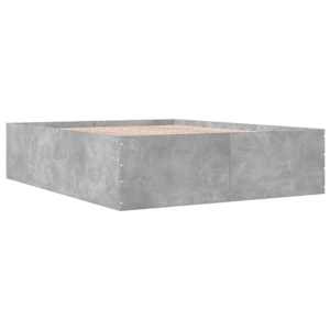 Rám postele betonově šedý 160 x 200 cm kompozitní dřevo - obrázek 6