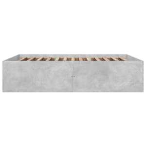 Rám postele betonově šedý 150 x 200 cm kompozitní dřevo - obrázek 5