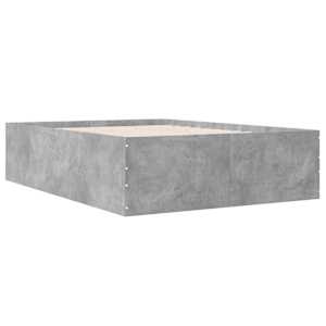 Rám postele betonově šedý 120 x 200 cm kompozitní dřevo - obrázek 6