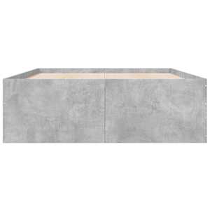 Rám postele betonově šedý 120 x 190 cm kompozitní dřevo - obrázek 4