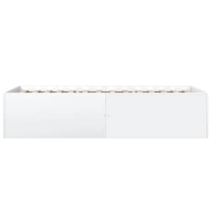 Rám postele bílý 100 x 200 cm kompozitní dřevo - obrázek 5