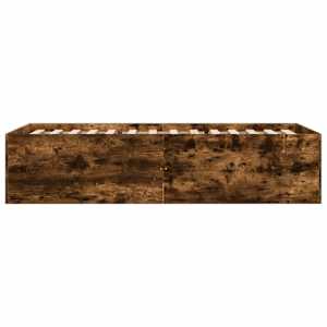 Rám postele kouřový dub 100 x 200 cm kompozitní dřevo - obrázek 5