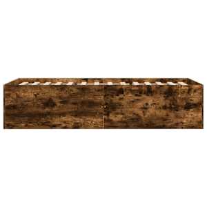 Rám postele kouřový dub 90 x 190 cm kompozitní dřevo - obrázek 5