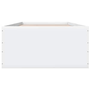 Rám postele bílý 75 x 190 cm kompozitní dřevo - obrázek 4