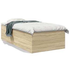 Rám postele dub sonoma 75 x 190 cm kompozitní dřevo - obrázek 2