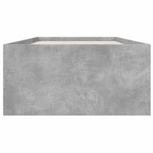 Rám postele betonově šedý 75 x 190 cm kompozitní dřevo - obrázek 4