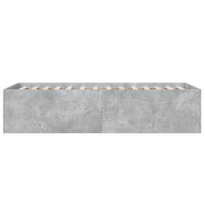 Rám postele betonově šedý 75 x 190 cm kompozitní dřevo - obrázek 5