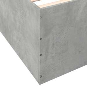Rám postele betonově šedý 75 x 190 cm kompozitní dřevo - obrázek 8
