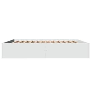 Rám postele bílý 200 x 200 cm kompozitní dřevo - obrázek 5