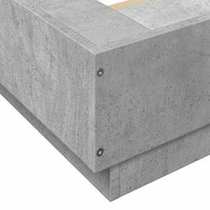 Rám postele s LED osvětlením betonově šedý 200x200 cm kompozit - obrázek 10