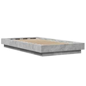Rám postele s LED osvětlením betonově šedý 100x200 cm kompozit - obrázek 7