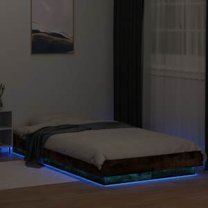 Rám postele s LED osvětlením kouřový dub 100 x 200 cm kompozit - obrázek 4
