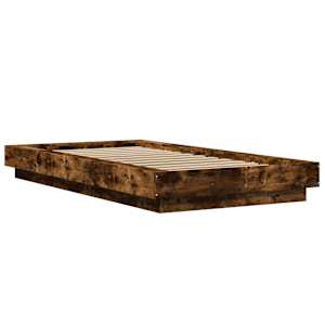 Rám postele s LED osvětlením kouřový dub 90 x 200 cm kompozit - obrázek 7