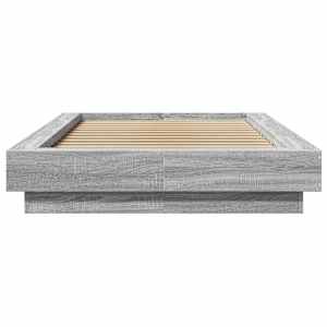 Rám postele s LED osvětlením šedý sonoma 90 x 200 cm kompozit - obrázek 5