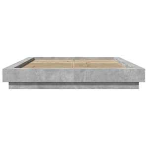 Rám postele s LED osvětlením betonově šedý 135x190 cm kompozit - obrázek 5