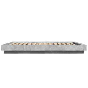 Rám postele s LED osvětlením betonově šedý 135x190 cm kompozit - obrázek 6