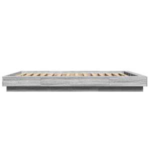 Rám postele s LED osvětlením šedý sonoma 135 x 190 cm kompozit - obrázek 6