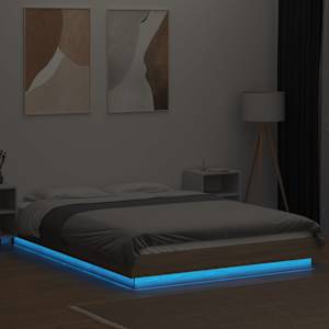 Rám postele s LED osvětlením dub sonoma 120 x 190 cm kompozit - obrázek 4
