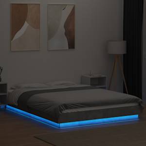 Rám postele s LED osvětlením betonově šedý 120x190 cm kompozit - obrázek 4