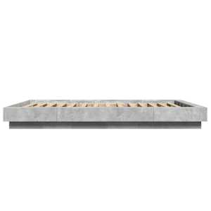 Rám postele s LED osvětlením betonově šedý 120x190 cm kompozit - obrázek 6