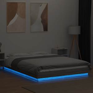 Rám postele s LED osvětlením šedý sonoma 120 x 190 cm kompozit - obrázek 4