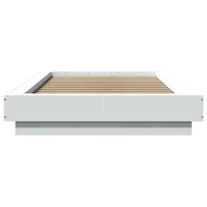 Rám postele s LED osvětlením bílý 75 x 190 cm kompozitní dřevo - obrázek 5