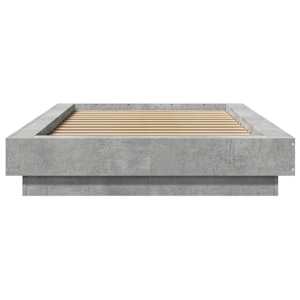 Rám postele betonově šedý 75 x 190 cm kompozitní dřevo - obrázek 4