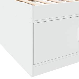 Válenda se zásuvkami bez matrace bílá 90 x 190 cm - obrázek 8