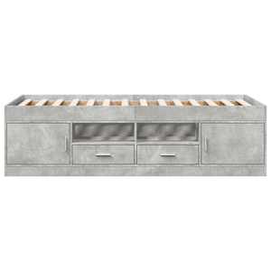 Válenda se zásuvkami bez matrace betonově šedá 75 x 190 cm - obrázek 4