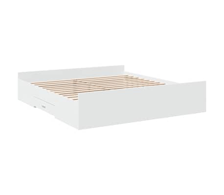 vidaXL Bettgestell mit Schubladen Wei&szlig; 180x200 cm Holzwerkstoff