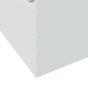 Rám postele se zásuvkami bílý 160 x 200 cm kompozitní dřevo - obrázek 9