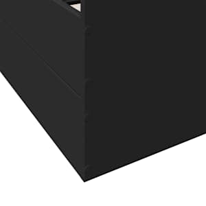 Rám postele se zásuvkami černý 150 x 200 cm kompozitní dřevo - obrázek 8