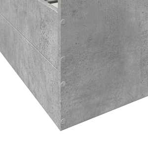 Rám postele se zásuvkami betonově šedý 150 x 200 cm kompozit - obrázek 9