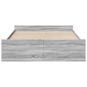 Rám postele se zásuvkami šedý sonoma 150 x 200 cm kompozit - obrázek 4