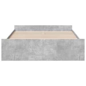Rám postele se zásuvkami betonově šedý 140 x 200 cm kompozit - obrázek 4