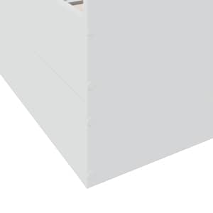 Rám postele se zásuvkami bílý 140 x 190 cm kompozitní dřevo - obrázek 8